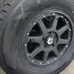 《2シーズン使用》JK JL ラングラー用スタッドレス ダンロップ 265/70R17 4本 エクストリームJ  5h 127 の画像