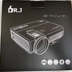 【極美品】ホームシアターDR.Jミニプロジェクター小型家庭用一人暮らしHDMI /LEDホワイトPJ0513　付属品完備の画像