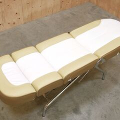 ≪★zyt2544ジ≫ ビューティーガレージ 高通気性低反発ベッド CLAIRE/クレア 肘掛け無し 現状品 エステ/アイラッシュ/まつパ/マツエク/理美容用品/中古家具/宮城県仙台市 071101-12の画像