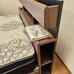 美品、使用6ヶ月ニトリ ダブルベッドフレーム マットレスの画像