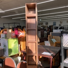 【ジモティー割引で最大15％OFF⭐️】スリム収納棚 ブラウンの画像