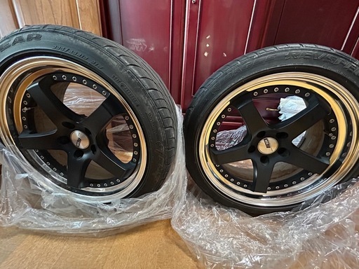 SSR プロフェッサー SP4 二本 18インチ 3ピース 深リム TANABE製 114.3 5穴 中