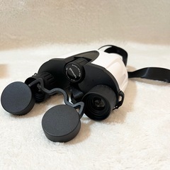 新品　双眼鏡 オペラグラス 10倍 ライブ コンサート スポーツ観戦 コンパクト 白の画像