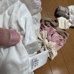 新生児〜3ヶ月 赤ちゃん小物 帽子 靴下 ヘアバンドの画像