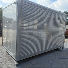 No.951 アルミバン 2t 車 アルミ 箱 バイク 倉庫 トラック コンテナ 米 保管庫 物置 DIYの画像