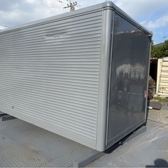 No.951 アルミバン 2t 車 アルミ 箱 バイク 倉庫 トラック コンテナ 米 保管庫 物置 DIYの画像