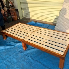 No.065 シングルベット　組み立て式　マットレスありありの画像
