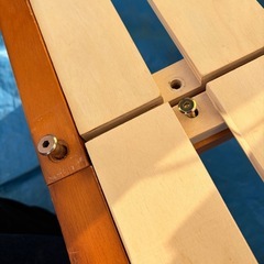 No.065 シングルベット　組み立て式　マットレスありありの画像