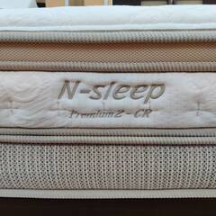 【愛品倶楽部柏店】ニトリ シングルベッド 2台SET 引出し収納付き (Nスリープ プレミアム 分割2層 P2-CR) フレーム＆マットレスSETの画像