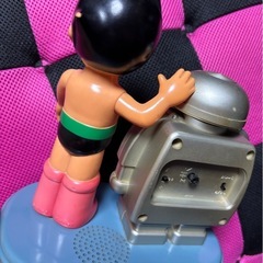 鉄腕アトム 目覚まし時計 置時計 時計 フィギュア ソフビの画像