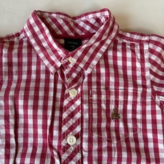 【美品】baby Gapチェック柄長袖シャツ 80cmの画像