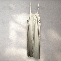 【美品】クリーム色サロペット・オールインワンの画像