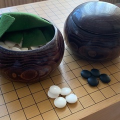 中古碁盤碁石セットの画像