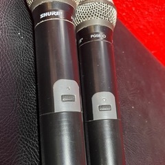 SHURE ワイヤレスマイク2本 PG58 古いですの画像