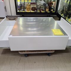 J1771【リユースのサカイ柏店】LOWYA　ロウヤ　ステンレスセンターテーブル　リビングテーブル ローテーブル　引出付き　クリーニング済　新品参考価格59,990円の画像