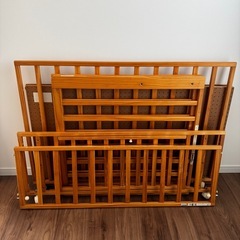 【KATOJI】ベビーベッド　木製の画像