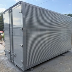 No.953 アルミバン 3t 車 アルミ 箱 バイク 倉庫 トラック コンテナ 米 保管庫 物置 DIYの画像