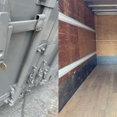 No.953 アルミバン 3t 車 アルミ 箱 バイク 倉庫 トラック コンテナ 米 保管庫 物置 DIYの画像