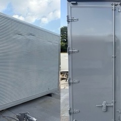 No.953 アルミバン 3t 車 アルミ 箱 バイク 倉庫 トラック コンテナ 米 保管庫 物置 DIYの画像