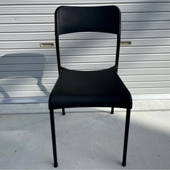 ニトリ NITORI スタッキングチェアコンフォート BK ハイチェア ダイニングチェア 椅子 イス mw0800の画像