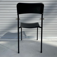 ニトリ NITORI スタッキングチェアコンフォート BK ハイチェア ダイニングチェア 椅子 イス mw0800の画像