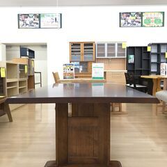 A-528【リユースのサカイ野々市店】ジモティ来店特価‼ ダイニングテーブル 木製 クリーニング済みの画像