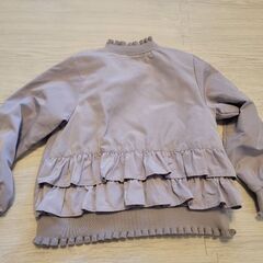 any FAM ブルゾン 上着 アウター ジャケット リボン 120 130 女の子 キッズ 子供服の画像