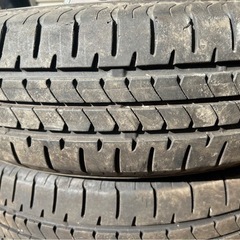 バリ溝！23年製ブリジストンタイヤ　　スズキ純正アルミホイール4本セットの画像