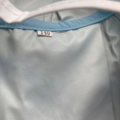 【キッズ】レインコート　水色　チャックタイプの画像