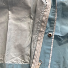 【キッズ】レインコート　水色　チャックタイプの画像