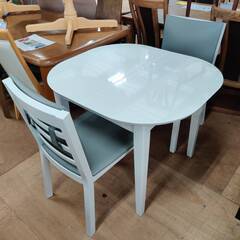 【愛品倶楽部柏店】グレートウメヤ 伸長式ダイニング3点セット Aegeanの画像