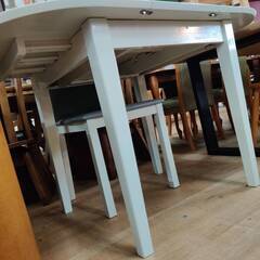 【愛品倶楽部柏店】グレートウメヤ 伸長式ダイニング3点セット Aegeanの画像