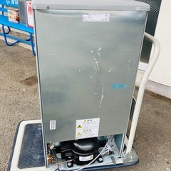 AQUA アクア　1ドア冷蔵庫 75L AQR-81E(S)形 2016年製　ノンフロン直冷式冷蔵庫　静音化設計　動作品　QA2428の画像