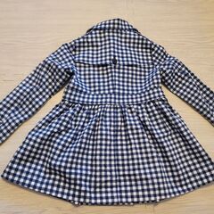 UNIQLO チェック柄 コート 120サイズ トレンチコート ユニクロ キッズの画像