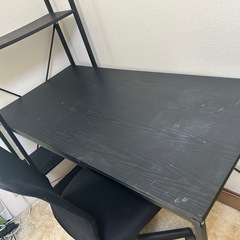 ニトリ机(黒)の画像