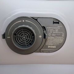 《決まりました！》エアベッド・ワイドダブルサイズ 203×152cm・ピローレスト枕一体・電動ポンプ内蔵   INTEXの画像