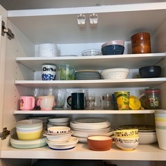 食器棚 80cm幅　ニトリ NITORIの画像