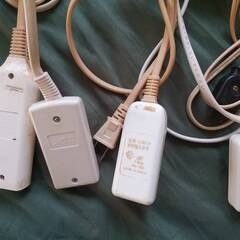 延長コード　電源タップ　２M４口　５M３口　３M１口　３M ３口　４setの画像