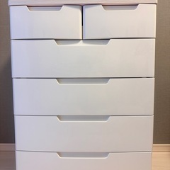 アイリスオーヤマ チェスト 5段（引き出し6個） の画像