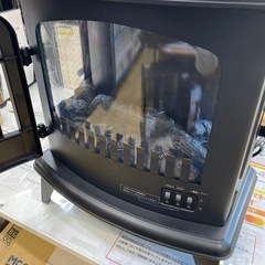 ❄️人気❄️NITORI ミドルワイド暖炉型ファンヒーター ニトリ レトロ オシャレ インテリア ブラック No.7401の画像