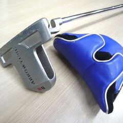 ゴルフクラブ パター 右用 アローチューブ ARROWTUBE 34インチ ヘッドカバー付き 中古 苫小牧西店の画像