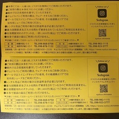 【配送可】ジスタス利用チケット２枚の画像