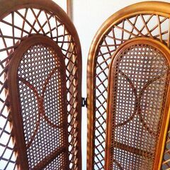 💗籐のスクリーン　パーテーション　　💗の画像