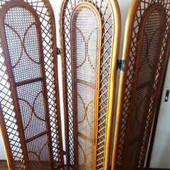 💗籐のスクリーン　パーテーション　　💗の画像