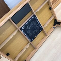 A-529【リユースのサカイ野々市店】ジモティ来店特価‼ ローテーブル 木製 ブラウン クリーニング済みの画像