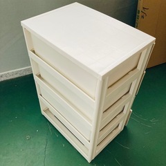 衣装ケース　収納ケース　プラスチック　引出し　4段チェスト　押入れ収納　クローゼット　の画像