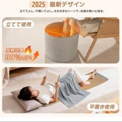 2025年新発売 パネルヒーター 充電式 2way（立て置き・平置き）の画像