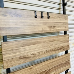 ニトリ　突っ張りラック 80cm幅 ミドルブラウンの画像