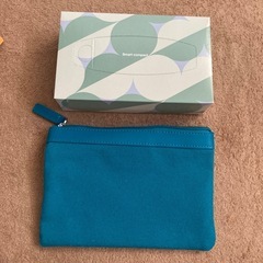 ポーチ ブルーの画像