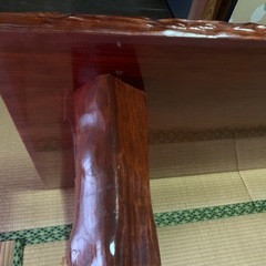 和風座卓一枚板の画像